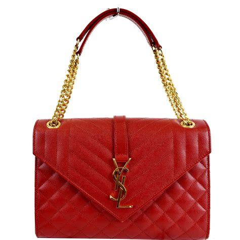red ysl handbag